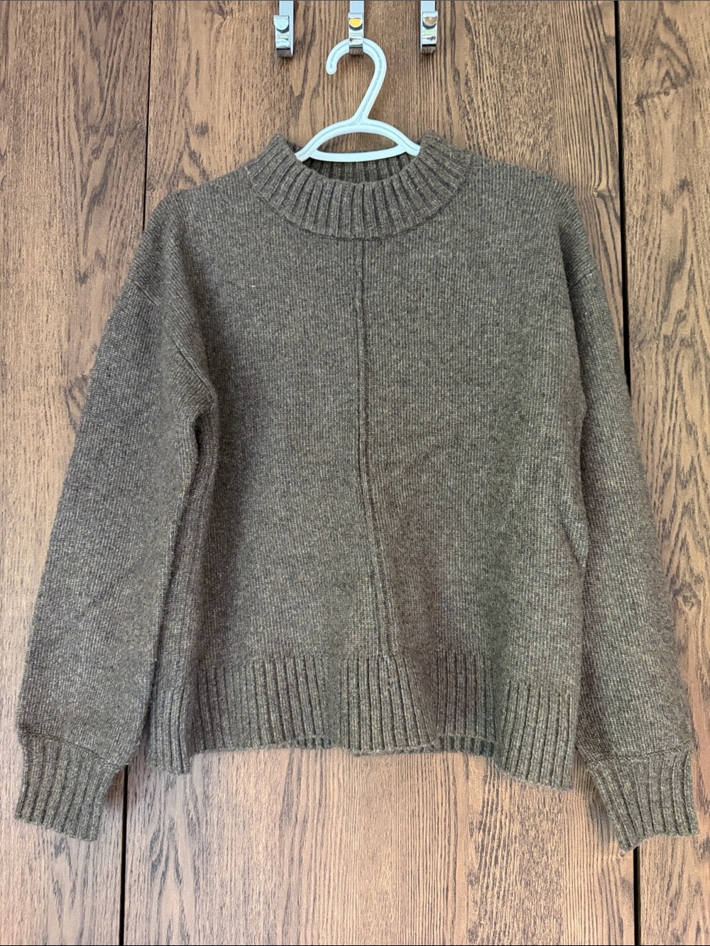Women's Cozy Crewneck Sweater - Brown